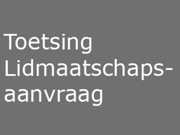 Toetsing lidmaatschap