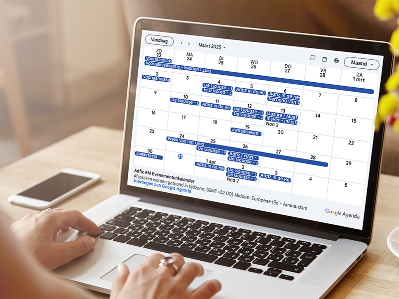 Adfiz Evenementenkalender Liggend