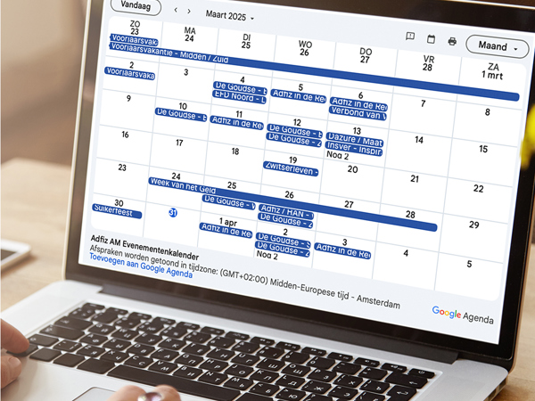 Adfiz Evenementenkalender Vierkant